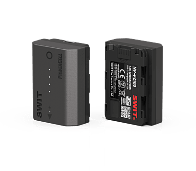 PowerCell NP-FZ100 | USB-C NP-FZ100 16Wh longer running-time battery with indicators for e.g. Sony Fx3/FX30 cameras