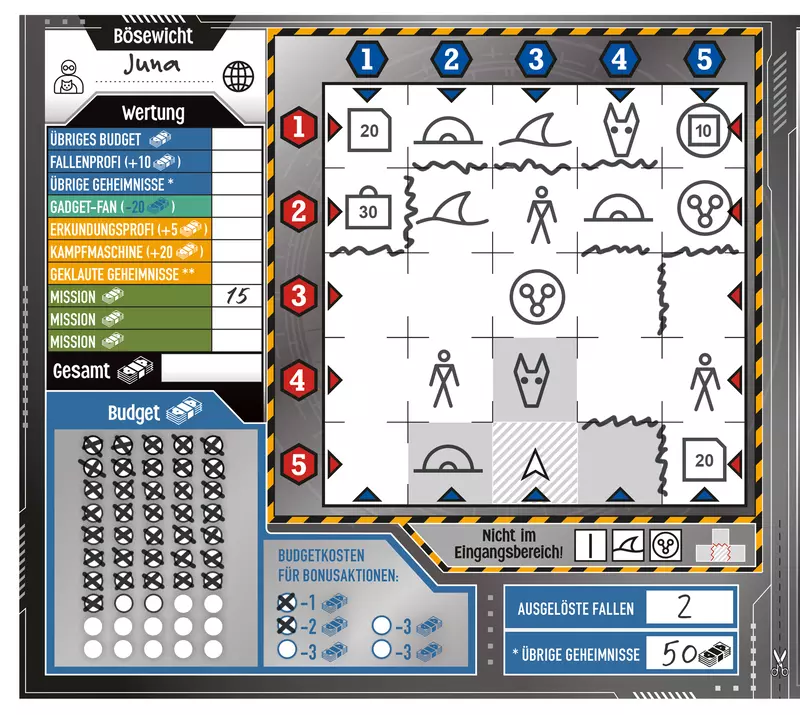 Spyworld Spielblock