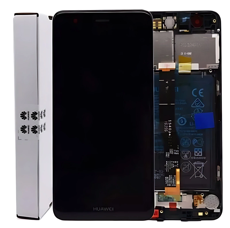 Genuine Huawei Nova - Replacement LCD Touch Screen Assembly With Chassis & Battery - Black - Service Pack - 02350YRH
