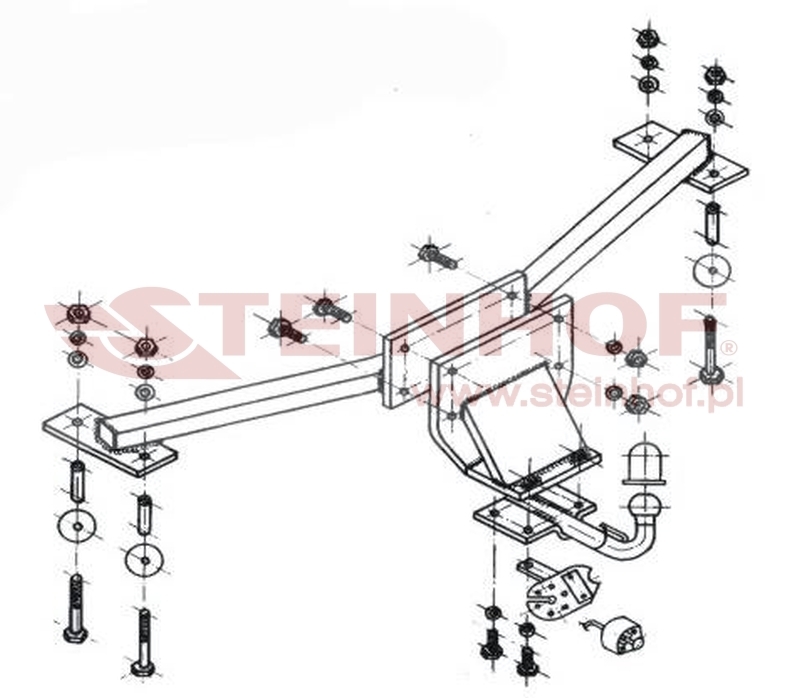 Opel Astra I (F) 5D
(all engine version) Tow Bar (1991-2002) O-110