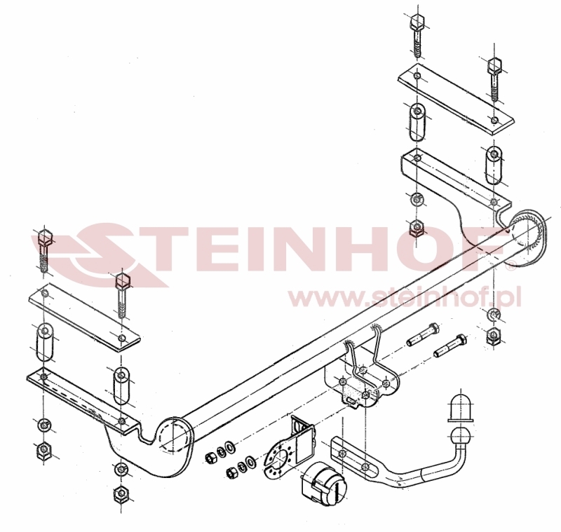 Opel Astra II (G) 3D Tow Bar (2000-2005) O-112