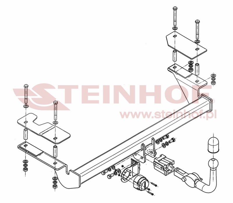 Opel Astra III (H) 4D Tow Bar (2008-2012) O-137