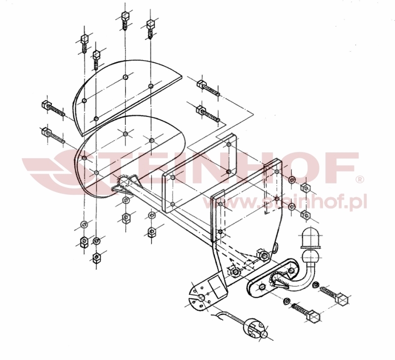 Opel Corsa B 3/5D Tow Bar (1993-2000) O-121