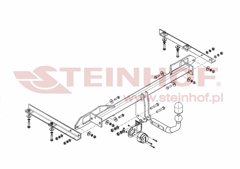 Opel Astra IV (J) 4D Tow Bar (2012-2019) O-138