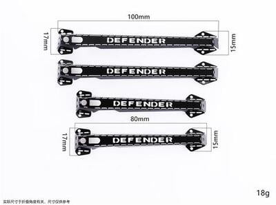 TRX4 Defender Hand Rails (Black) TRX4 Defender Hand Rails (Black)