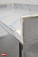 120 Tavolo acciaio inox L=1500mm porte scorrevoli