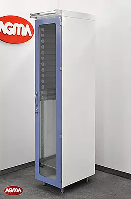 210 - Armadio ISO acciaio inox verniciato 460x675x2270mm,  porta a battente
