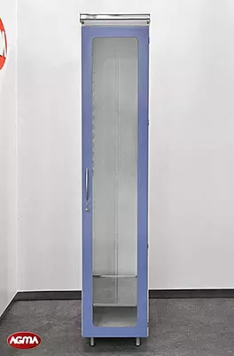 210 - Armadio ISO acciaio inox verniciato 460x675x2270mm, porta a battente