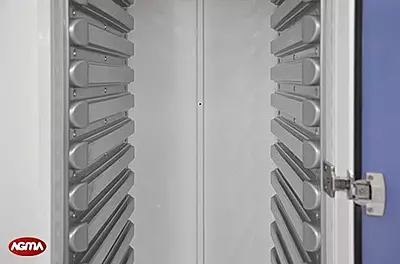 210 - Armadio ISO acciaio inox verniciato 460x675x2270mm, porta a battente