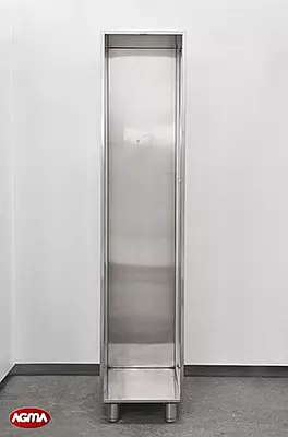 212 - Colonna acciaio inox 450x560x2200mm, aperta