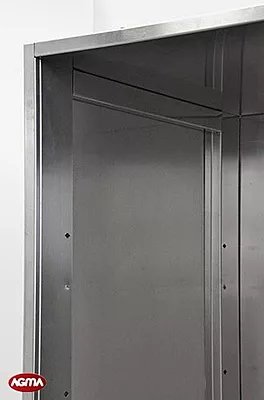 334- Pensile aperto acciaio inox 500x580x1080mm