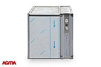 966 - Modulo armadiato caldo con ripiano, dim. 700x640x700mm