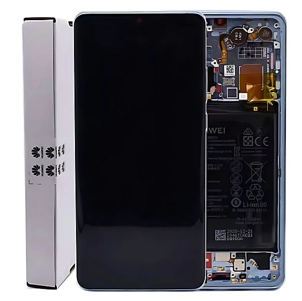 For Huawei P30 Pro - Replacement OLED Touch Screen Assembly With Chassis & Battery - Breathing Crystal - Service Pack - 02352PGH