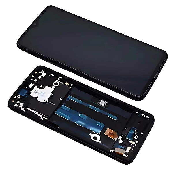 OnePlus 6T - Replacement OLED Touch Screen Assembly With Chassis & Buttons - Black - VE