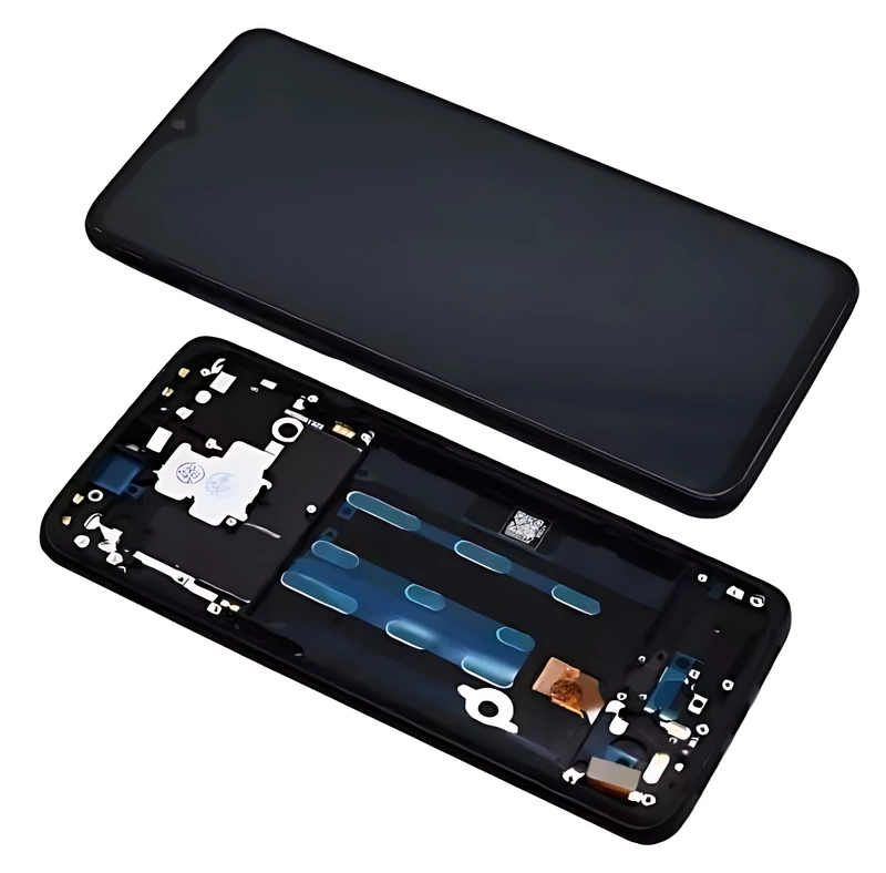 OnePlus 6T - Replacement OLED Touch Screen Assembly With Chassis & Buttons - Black - VE