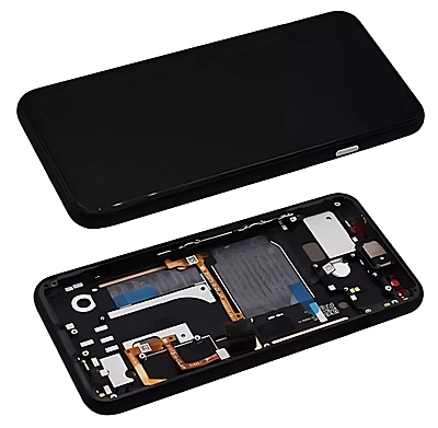 Google Pixel 4 - Replacement OLED Touch Screen Assembly With Frame & Ear Piece Speaker - White