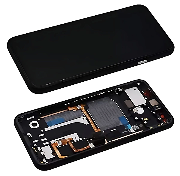 Google Pixel 4 - Replacement OLED Touch Screen Assembly With Frame & Ear Piece Speaker - White