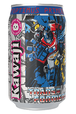 Transformers  Optimus Primeberry - Strawberry  Flavour Soda Can (12 x330ml)