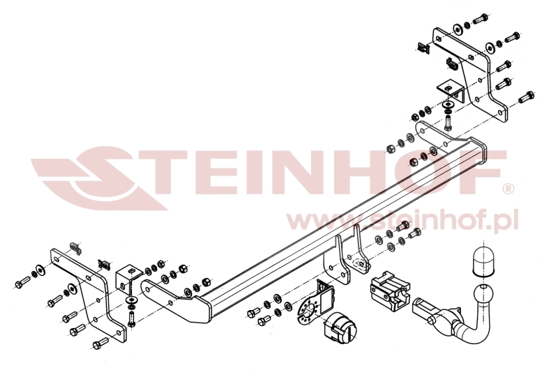 Peugeot 207 SW Estate Tow Bar (2007-2015) P-024