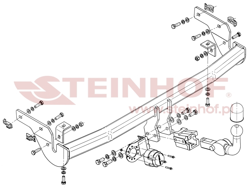 Peugeot 207 3/5D Tow Bar (2006-2015) P-028