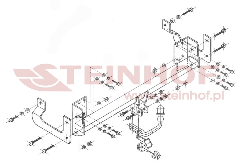 Peugeot 407 4D Tow Bar (2004-2011) P-040