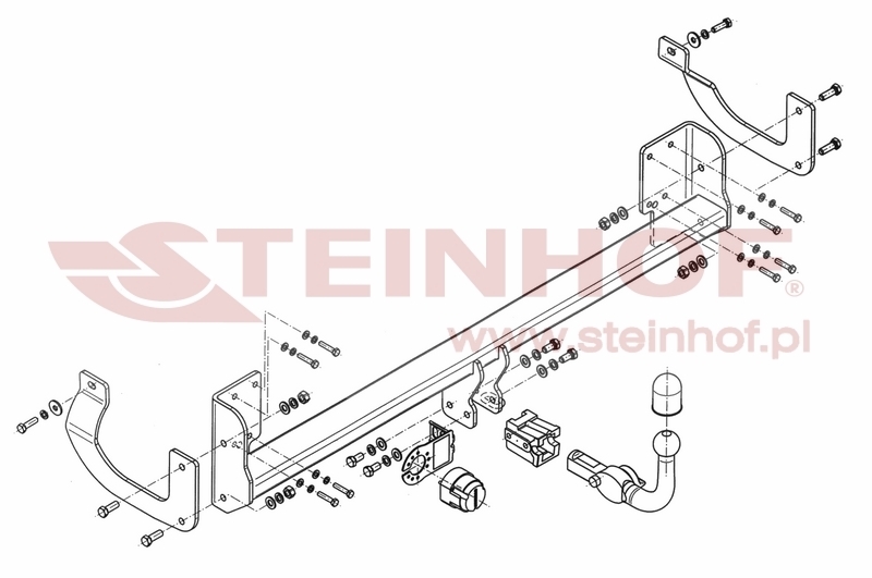 Peugeot 407 4D Tow Bar (2004-2011) P-041
