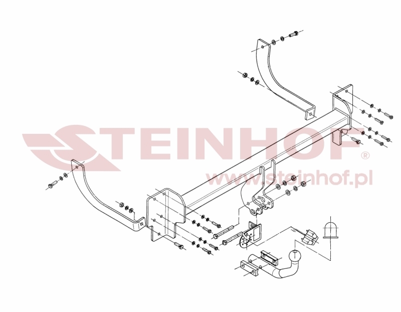 Peugeot 407 Estate/ SW Tow Bar (2004-2011) P-042