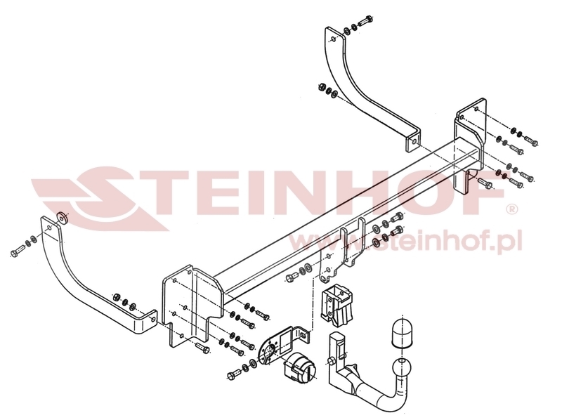 Peugeot 407 Estate/ SW Tow Bar (2004-2011) P-043