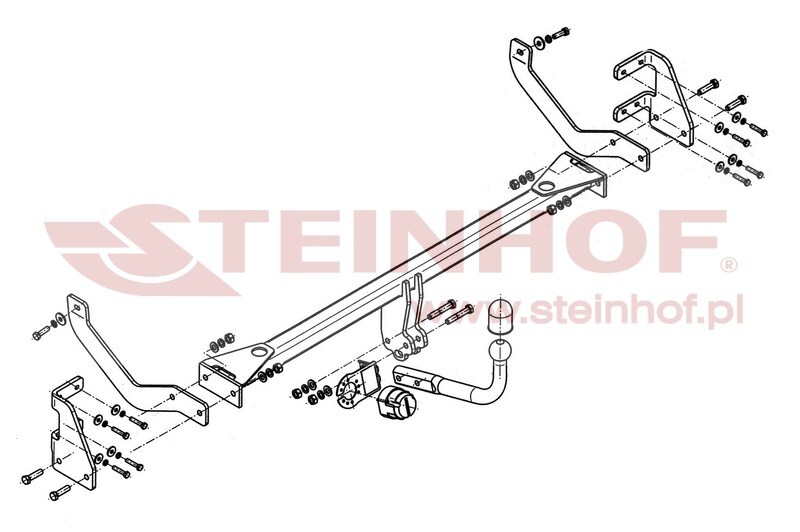 Peugeot 508 I 4D
(excl. GT, 2.2HDi) Tow Bar (2011-2014) P-046