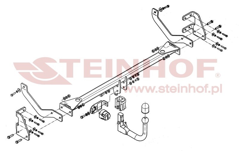 Peugeot 508 I 4D
(excl. GT, 2.2HDi) Tow Bar (2011-2014) P-047