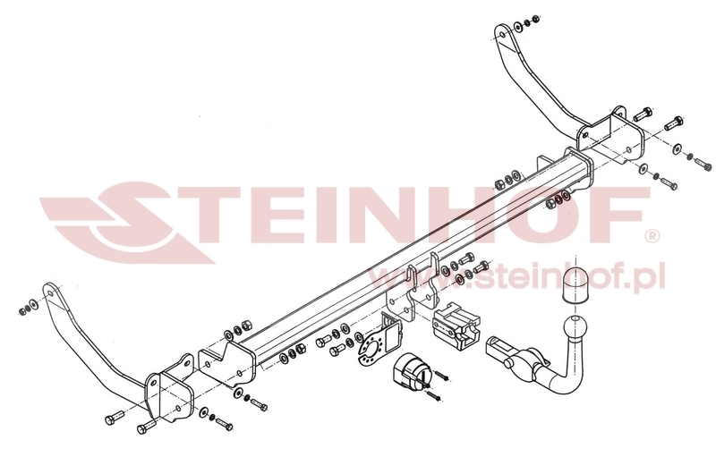 Peugeot 308 Estate/ SW Tow Bar (2008-2014) P-053