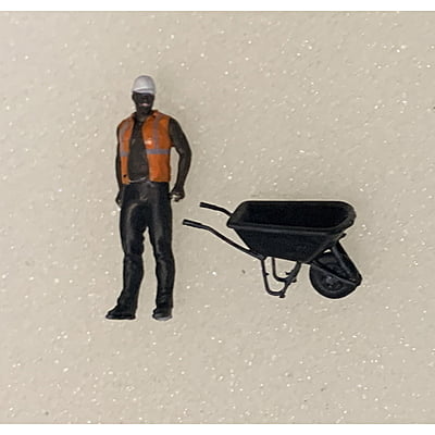 Wayne Dennis - Custom Handpainted - Worker with Wheelbarrow Wayne Dennis - Custom Handpainted - Worker with Wheelbarrow