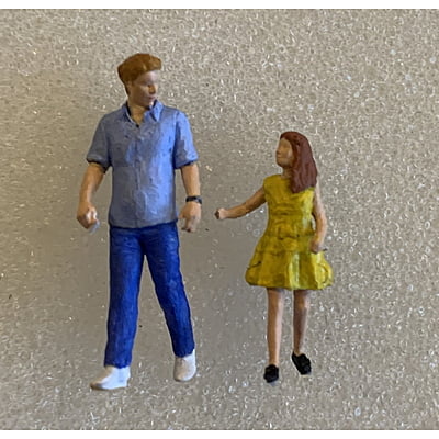 Wayne Dennis - Custom Handpainted - Father and Daughter Wayne Dennis - Custom Handpainted - Father and Daughter