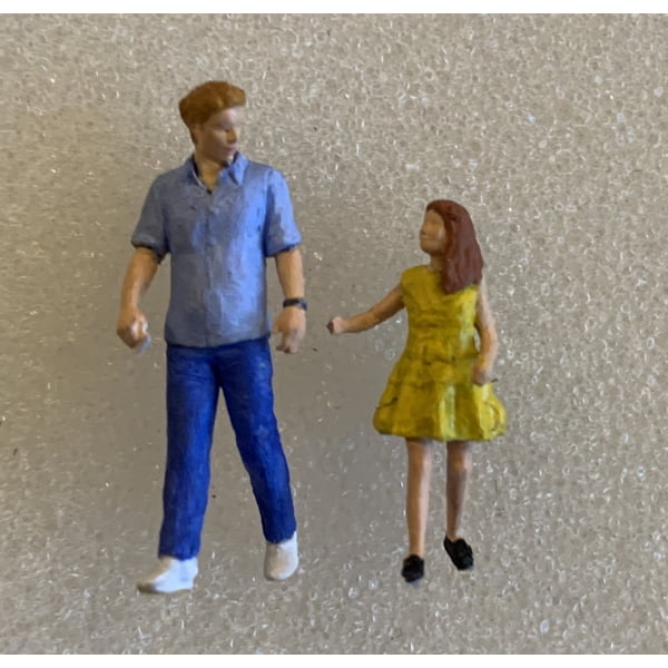 Wayne Dennis - Custom Handpainted - Father and Daughter