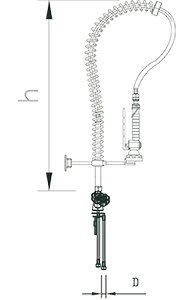 Grifo ducha extra-bajo Serie RD