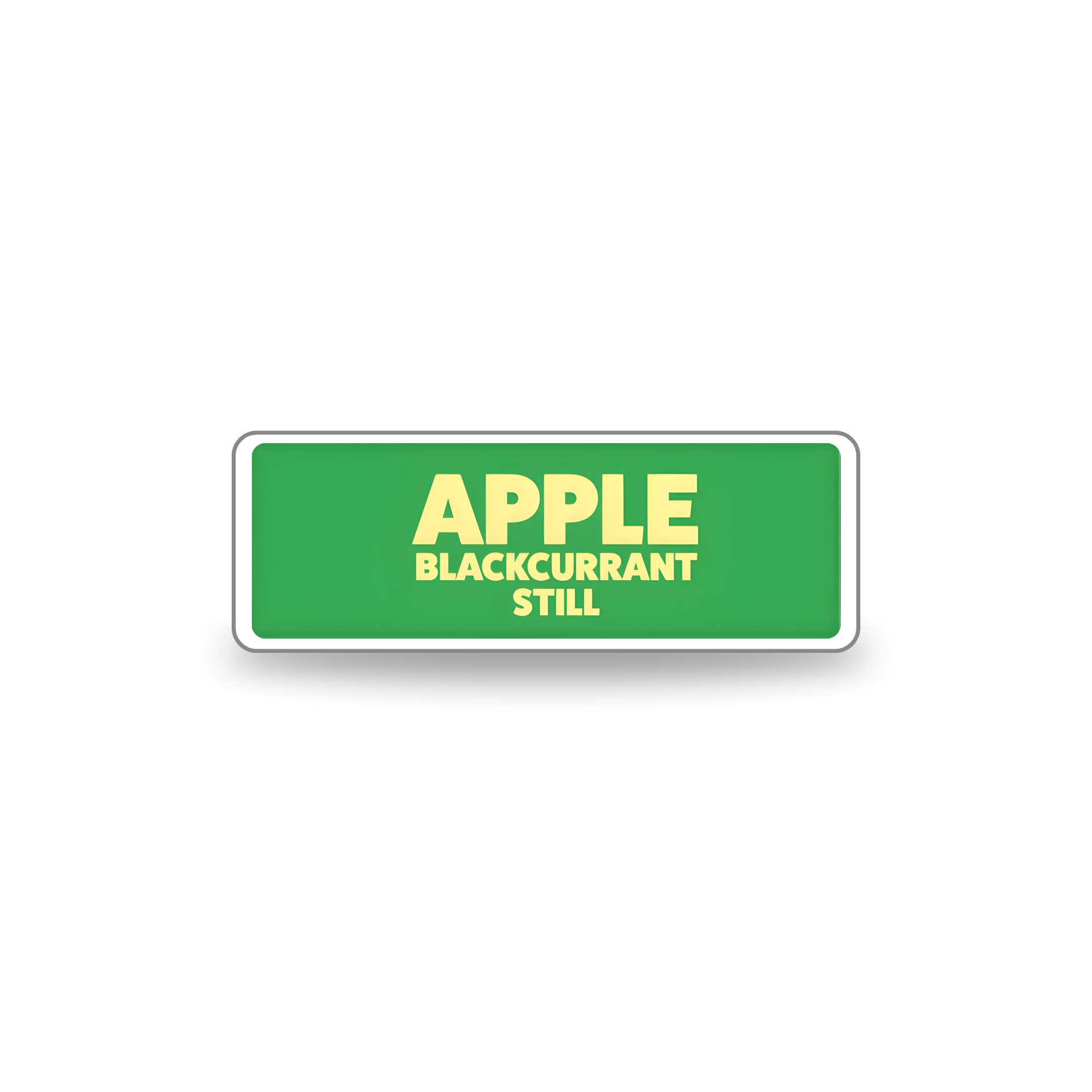 Phat Buns Drink Sticker - Apple & Black (1x1000)