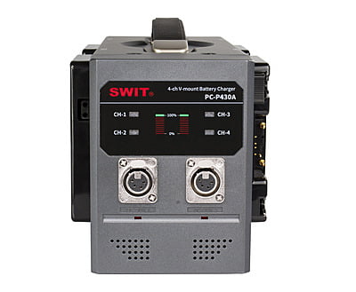 PC-P430A | 4ch x 3A Fast Simultaneous Charger with 2-XLR DC out, Gold-mount PC-P430A | 4ch x 3A Fast Simultaneous Charger with 2-XLR DC out, Gold-mount