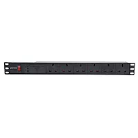 Penn Elcom 6-Way UK Plug Horizontal Rack Mount PDU