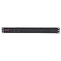 Penn Elcom 6-Way UK Plug Horizontal Rack Mount PDU