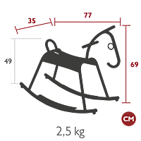 Adada Rocking Horse-Black Cherry