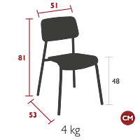 Studie Oak Chair-Lapilli Grey