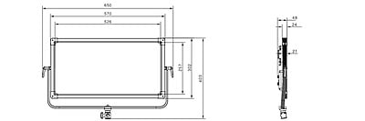 PL-E90D | 3rd Generation Natural-Born-Soft TLCI-99 90W LED Panel Light, ultra slim, SWIT patent, V-Mount, DMX