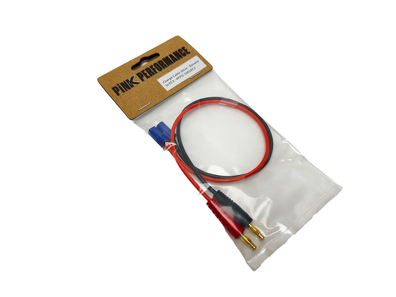 Charge Cable 30cm Pink Performance - Banana to EC3 Charge Cable 30cm Pink Performance - Banana to EC3