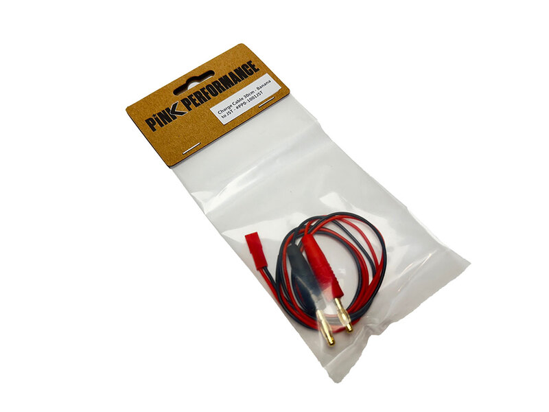 Charge Cable 30cm Pink Performance - Banana to JST Charge Cable 30cm Pink Performance - Banana to JST