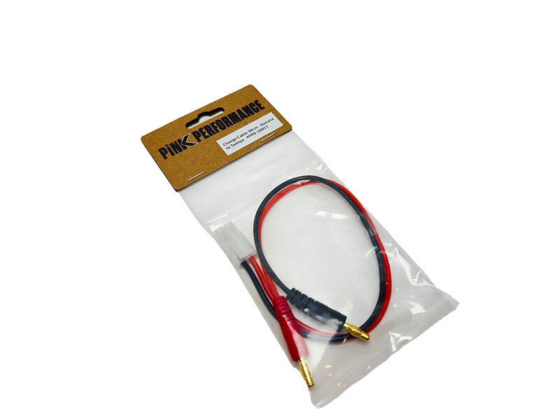 Charge Cable 30cm Pink Performance - Banana to Tamiya Charge Cable 30cm Pink Performance - Banana to Tamiya