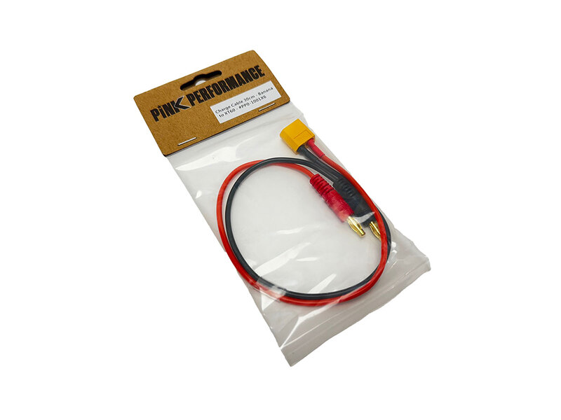 Charge Cable 30cm Pink Performance - Banana to X60 Charge Cable 30cm Pink Performance - Banana to X60