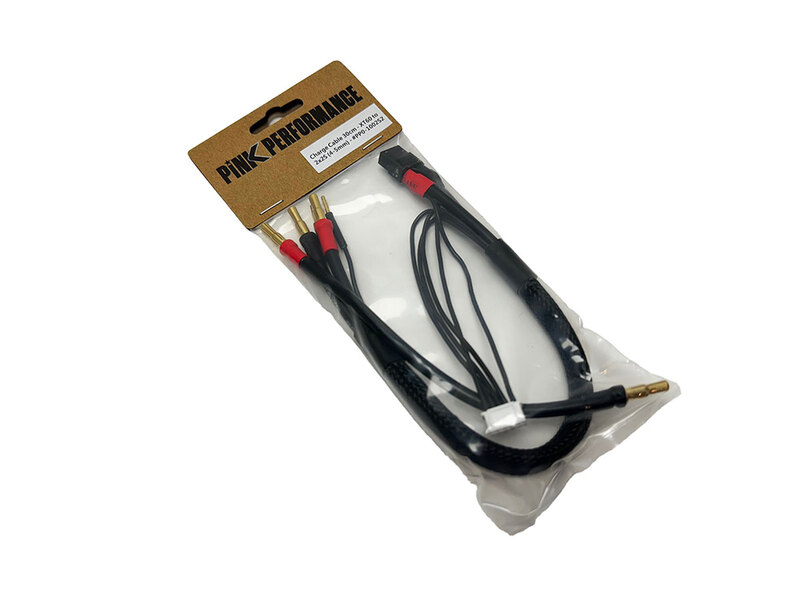 Charge Cable 30cm Pink Performance - XT60 to 2x2S (4-5mm) Charge Cable 30cm Pink Performance - XT60 to 2x2S (4-5mm)