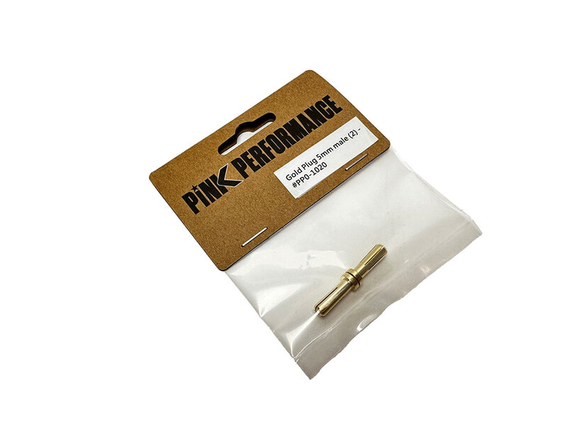 Gold Plug 5mm male (2) Pink Performance Gold Plug 5mm male (2) Pink Performance