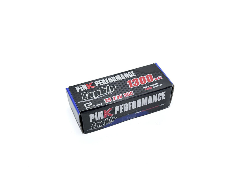 Pink Performance Zephir LiPo 2S 7.4V-1300-35C (JST) 72x34x15mm 71g Pink Performance Zephir LiPo 2S 7.4V-1300-35C (JST) 72x34x15mm 71g