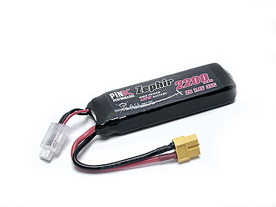 Pink Performance Zephir LiPo 2S 7.4V-2200-35C (XT60) 106x35x15mm 122g Pink Performance Zephir LiPo 2S 7.4V-2200-35C (XT60) 106x35x15mm 122g